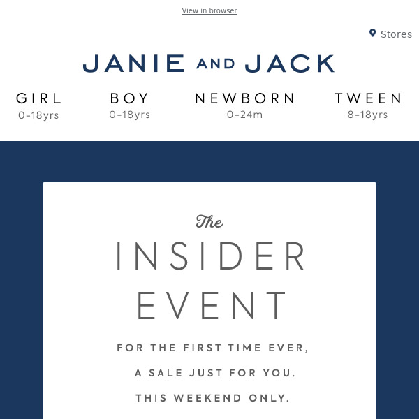 Just for you: The Insider Event