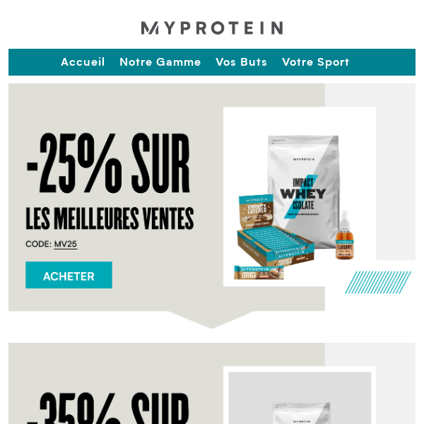 Double offre 💥 -25% sur les bestsellers ➕ -35% sur une sélection 🍫