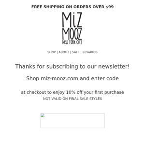 Newsletter subscription success