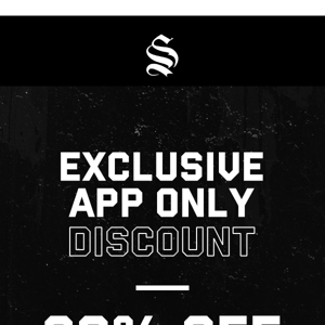 20% OFF | EXCLUSIVE APP ONLY DISCOUNT