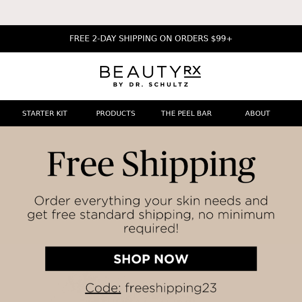 Get your skincare essentials with free shipping!