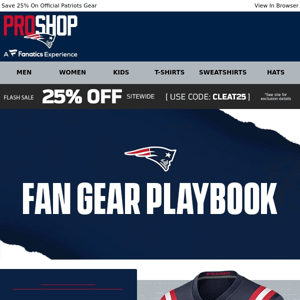 25% Off Now | Shop The Fan Gear Playbook