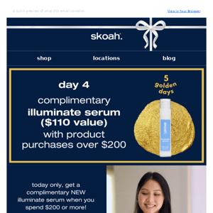 12 HOURS LEFT! Complimentary Illuminate Serum - 5 Golden Days Is Here! Serum Celebration 🎉