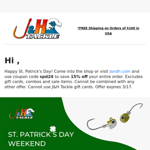 ☘️ 15% Off St Patrick's Day Sale starts now!