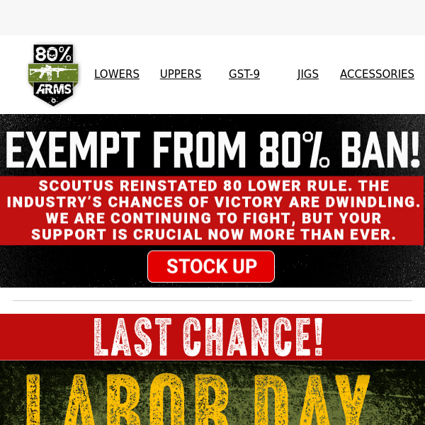 🚨LAST CHANCE: Labor Day Sale!