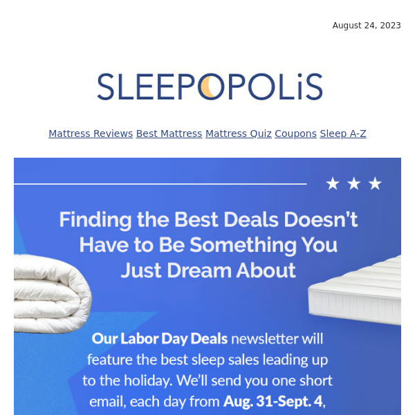 😴 Wake Up to the Best Labor Day Sleep Sales