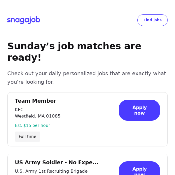 Personalized job matches for March 10, 2024