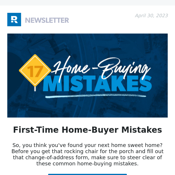 First-Time Home-Buyer Mistakes