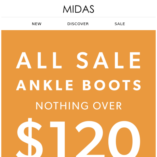 All Sale Ankle Boots Nothing Over $120