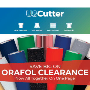 New Orafol Clearance Page! 🗞️