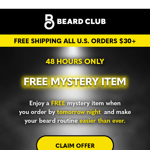 FREE mystery item with your order!