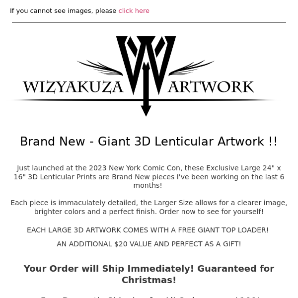 GIANT 3D ARTWORK! - GUARANTEED CHRISTMAS DELIVERY! || Wizyakuza.com