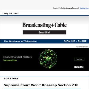 Supreme Court Won't Kneecap Section 230