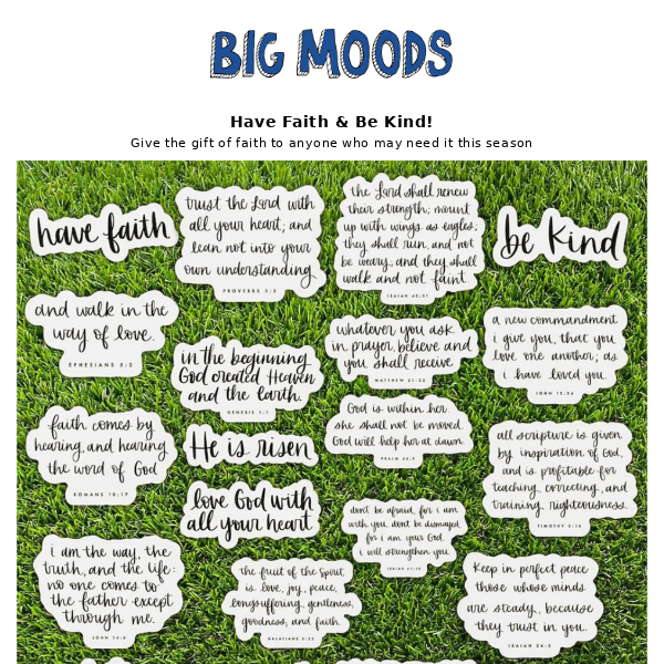 Christian Stickers – Big Moods