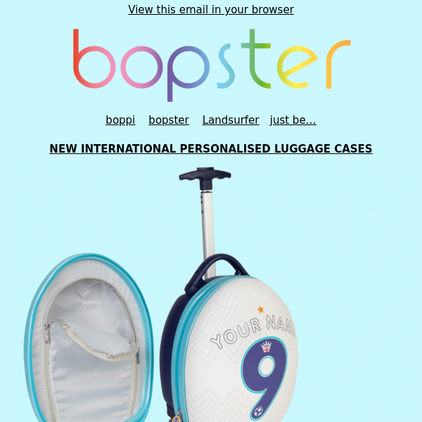 NEW International Personalised Football Luggage Cases