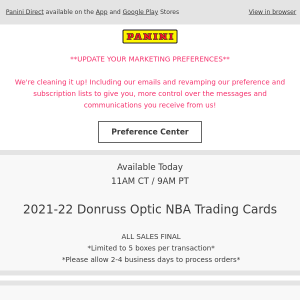 25% Off Panini America PROMO CODES → (14 ACTIVE) Oct 2022