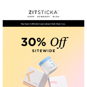 You 🤝 30% Off Sitewide