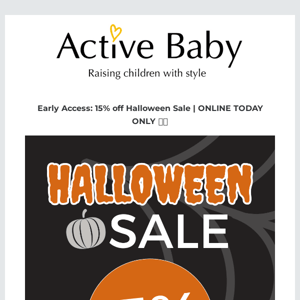 Early Access Treat: Enjoy 15% Off for HALLOWEEN!