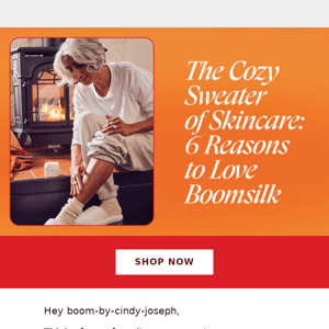 The cozy sweater of skincare… 💗