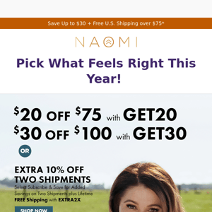 Up to $30 off to help revitalize your wellness routine