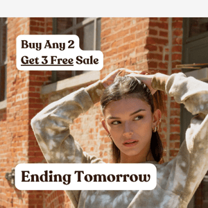 Buy 2 Get 3 Free Ending Tomorrow