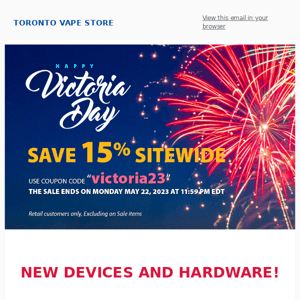 Victoria Day 2023 Sale 15%