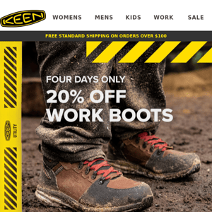 20% Off Work Boots 🥾🛠🧑‍🌾🚜