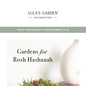 Celebrate Rosh Hashanah with a Garden! 🌿