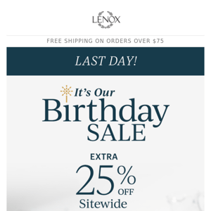 Final Hours Of Our Birthday Sale