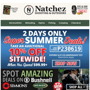 Spot Amazing Deals on Bushnell, Simmons, & Weaver