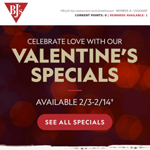 You'll LOVE these Valentine's Specials♥