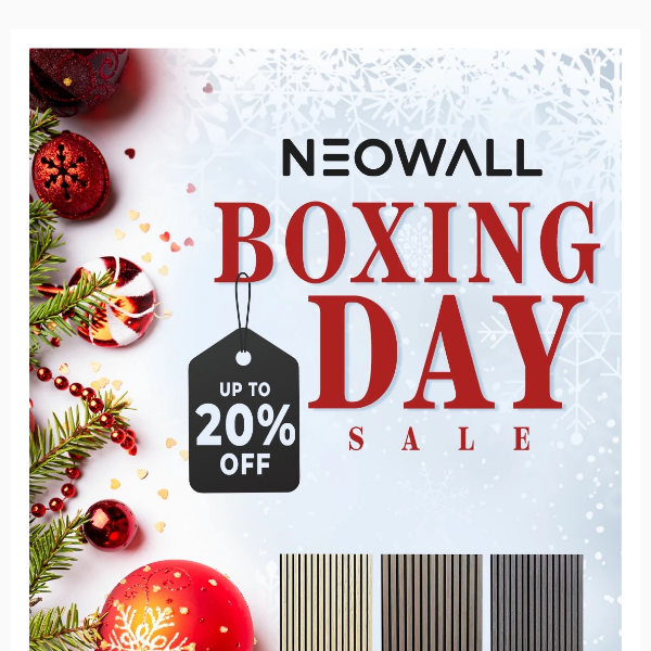 Elevate your Living Space this Boxing Day!