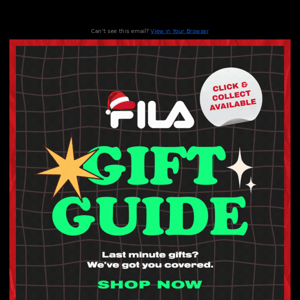 Not to Fear, Fila's Gift Guide is Here 🎁