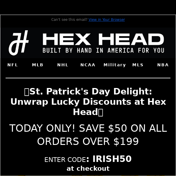 Lucky Savings Await!🍀💰St. Patrick's Day Sale at Hex Head🌈