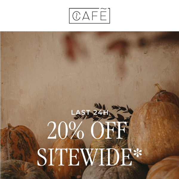🍁 ⏰ LAST 24H WITH 20% OFF SITEWIDE ⏰ 🍁 | Café_Lab