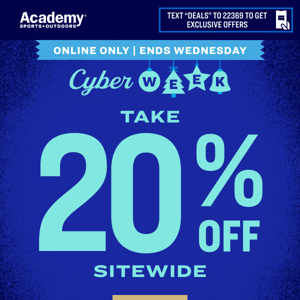 Take 20% Off SITEWIDE | Ends Wednesday