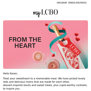 LCBO, get the latest recos from myLCBO