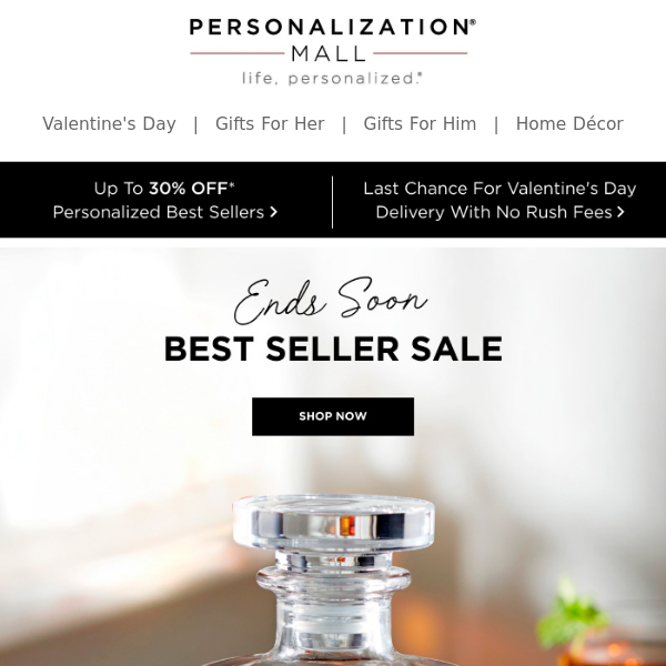30% Off Best Sellers | Valentine's Day Delivery With No Rush Fees Ends Today