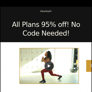 95% off all plans! no code needed!