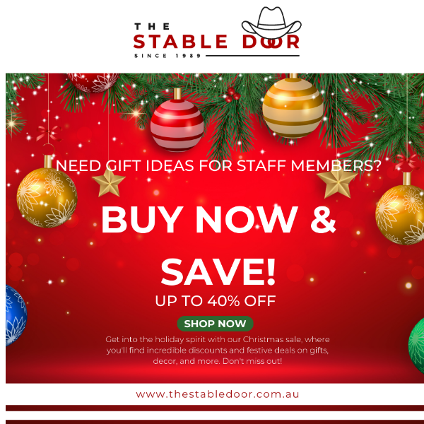 The perfect gift for staff and co-workers this Christmas is just one click away!