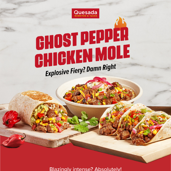 👻HOT DROP! Ghost Pepper Chicken Mole 🌶️