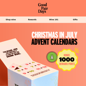 Just Launched - Christmas In July Wine Advent Calendars!🎄