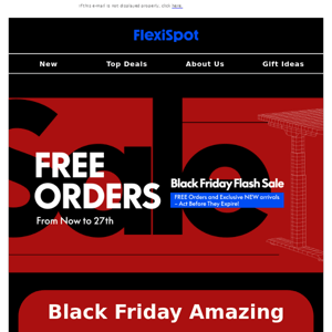 Black Friday Alert: Up to 70% OFF on FlexiSpot