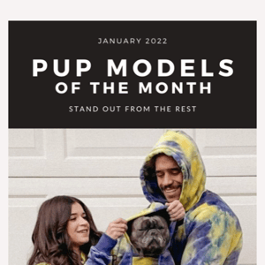 Pup Models of the Month: Jan Edition 😍