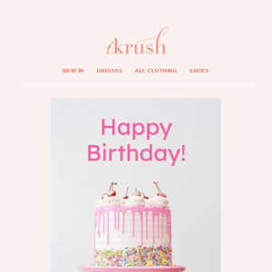 Happy Birthday from ikrush! 🎉