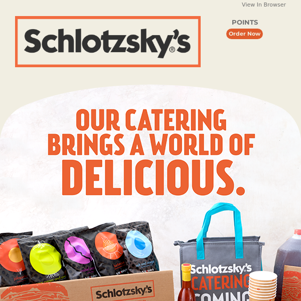 Savor the Season with Schlotzsky's Catering