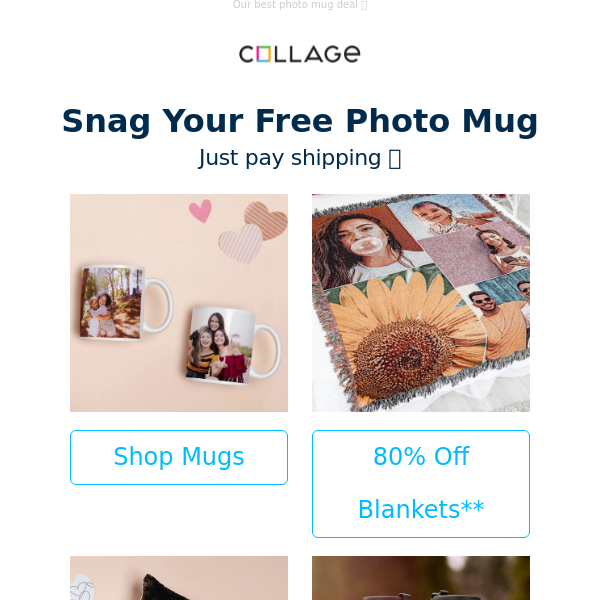 Complimentary photo mug ⚡ FLASH SALE