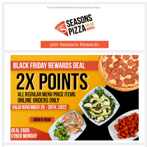 ALERT: Rewards Members earn 2x Points This Weekend!