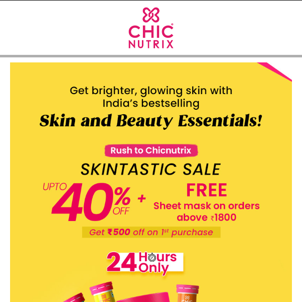 Chicnutrix Skintastic Sale is LIVE!