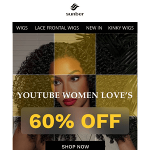 Youtube: 60% Off on the items in your cart